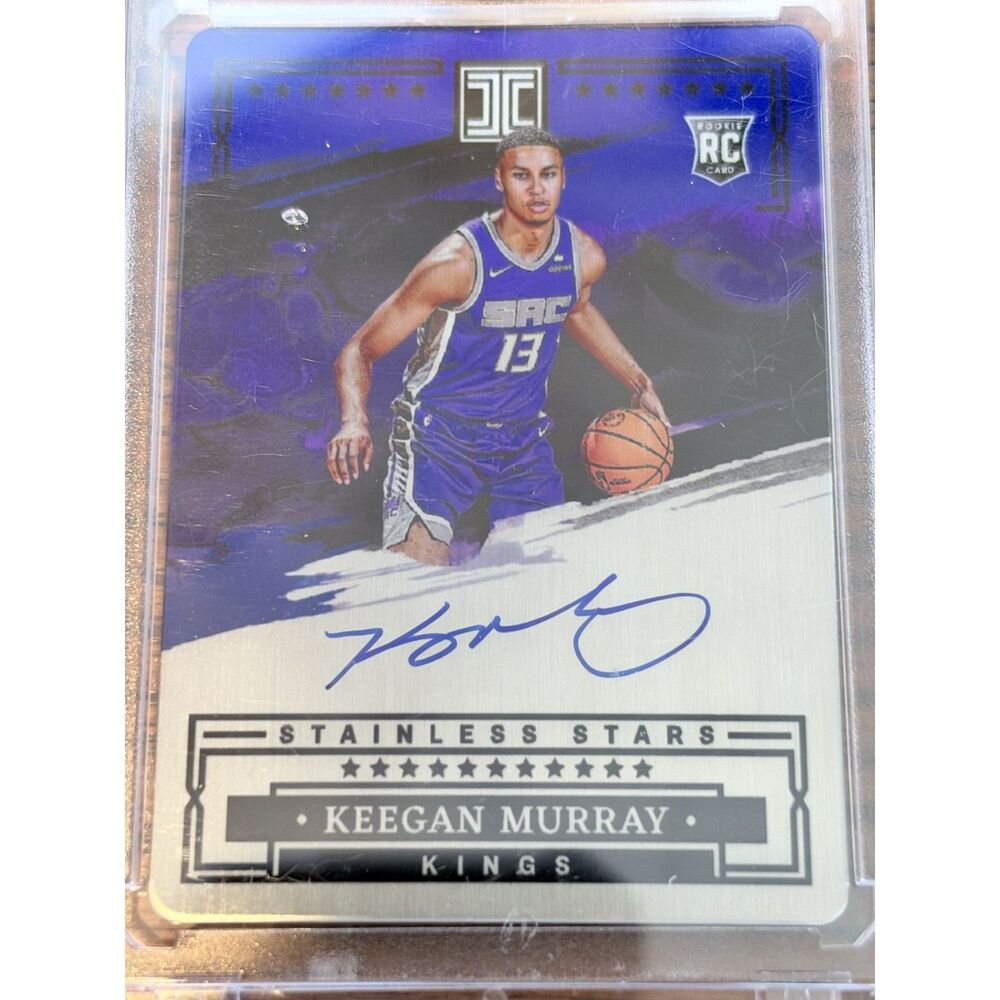 2022-23 Impeccable Keegan Murray RC Stainless Stars Auto Blue 8/49 #SSA-KGM